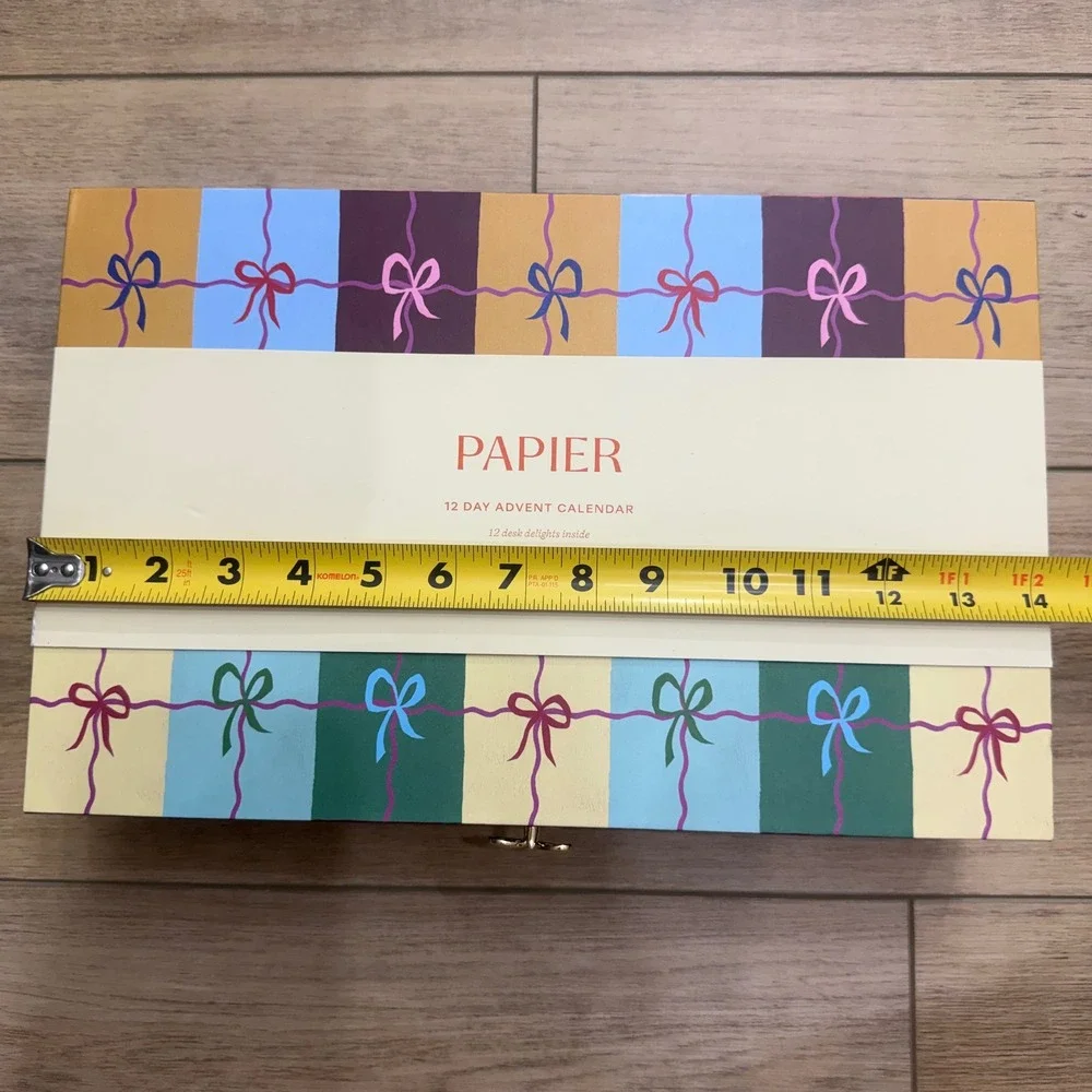 Papier x Anthropologie 12 Day Advent Calendar Desk Delights Stationery Gift Set